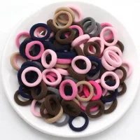 100er-Set elastische Kinderhaarbänder Mix 1
